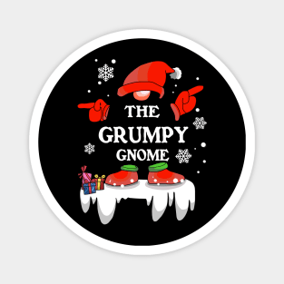 Grumpy Gnome Buffalo Plaid Matching Family Christmas Pajama Magnet